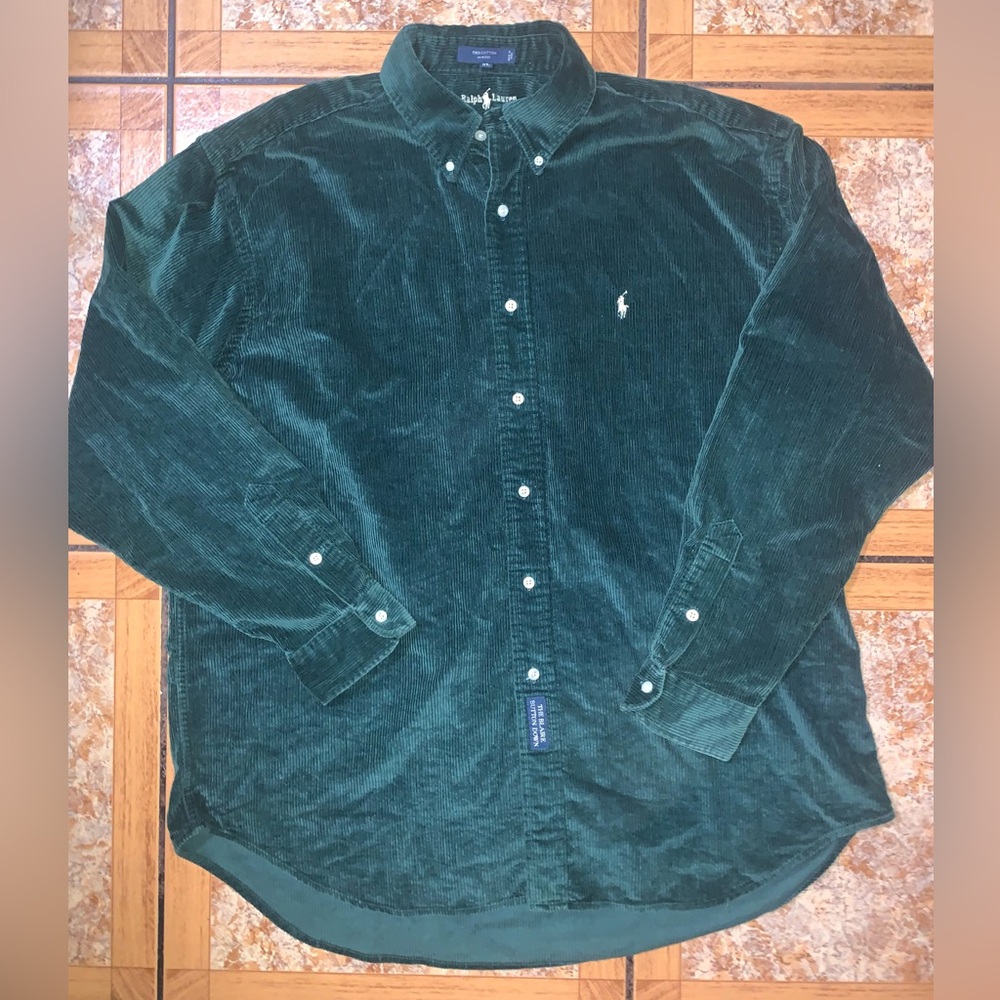 Vintage Ralph Lauren The Blaire Button Down Corduroy Shirt Men's